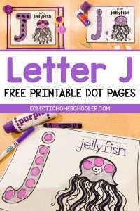 Free Letter J Printable Dot Pages