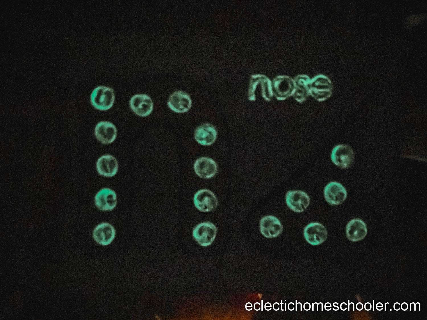 Letter N Printable With Glow in the Dark Paint