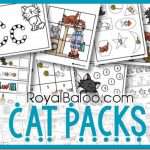 Printable Cat Activities for Toddlers to 3rd Grade