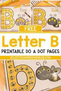 Free Letter B Printable Do a Dot Pages