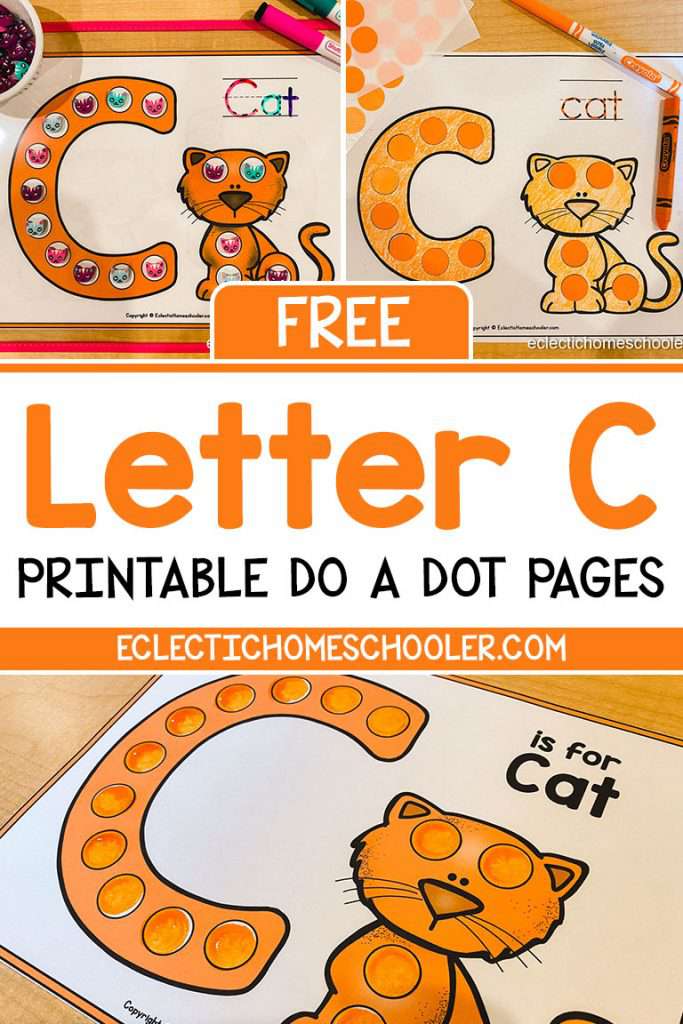 Free Letter C Printable Do a Dot Pages - Eclectic Homeschooler