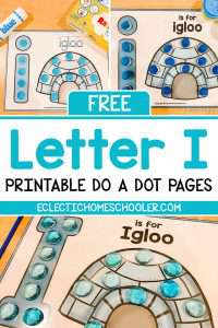 Free Letter I Printable Do a Dot Pages