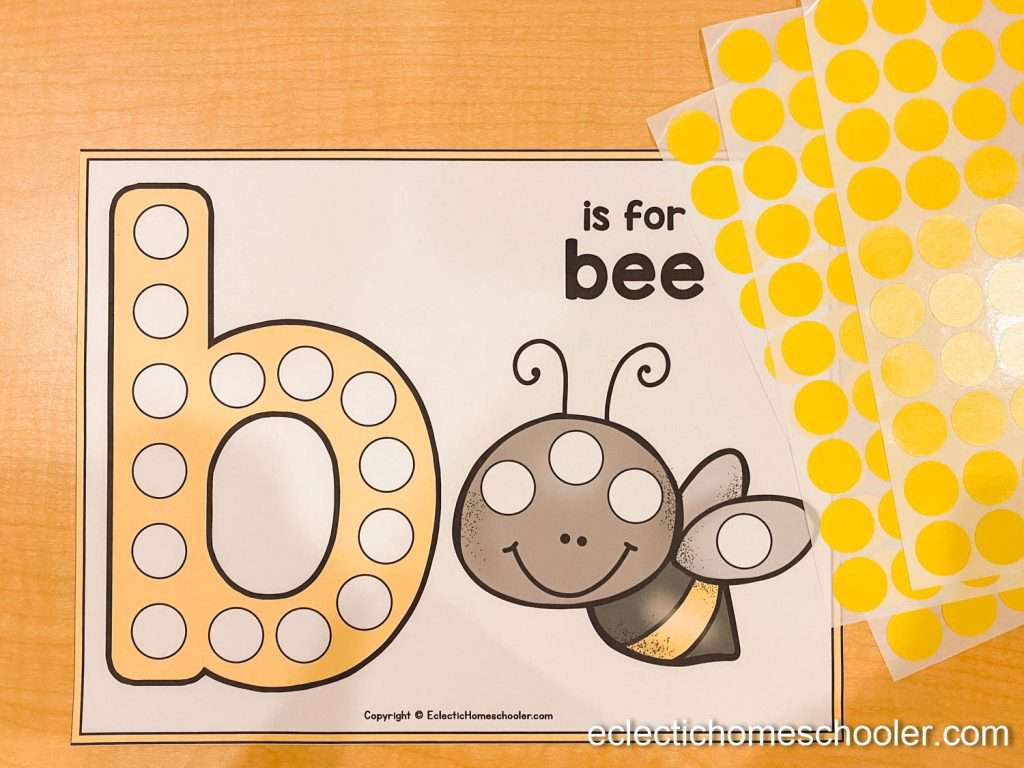 Free Letter B Printable Do A Dot Pages - Eclectic Homeschooler