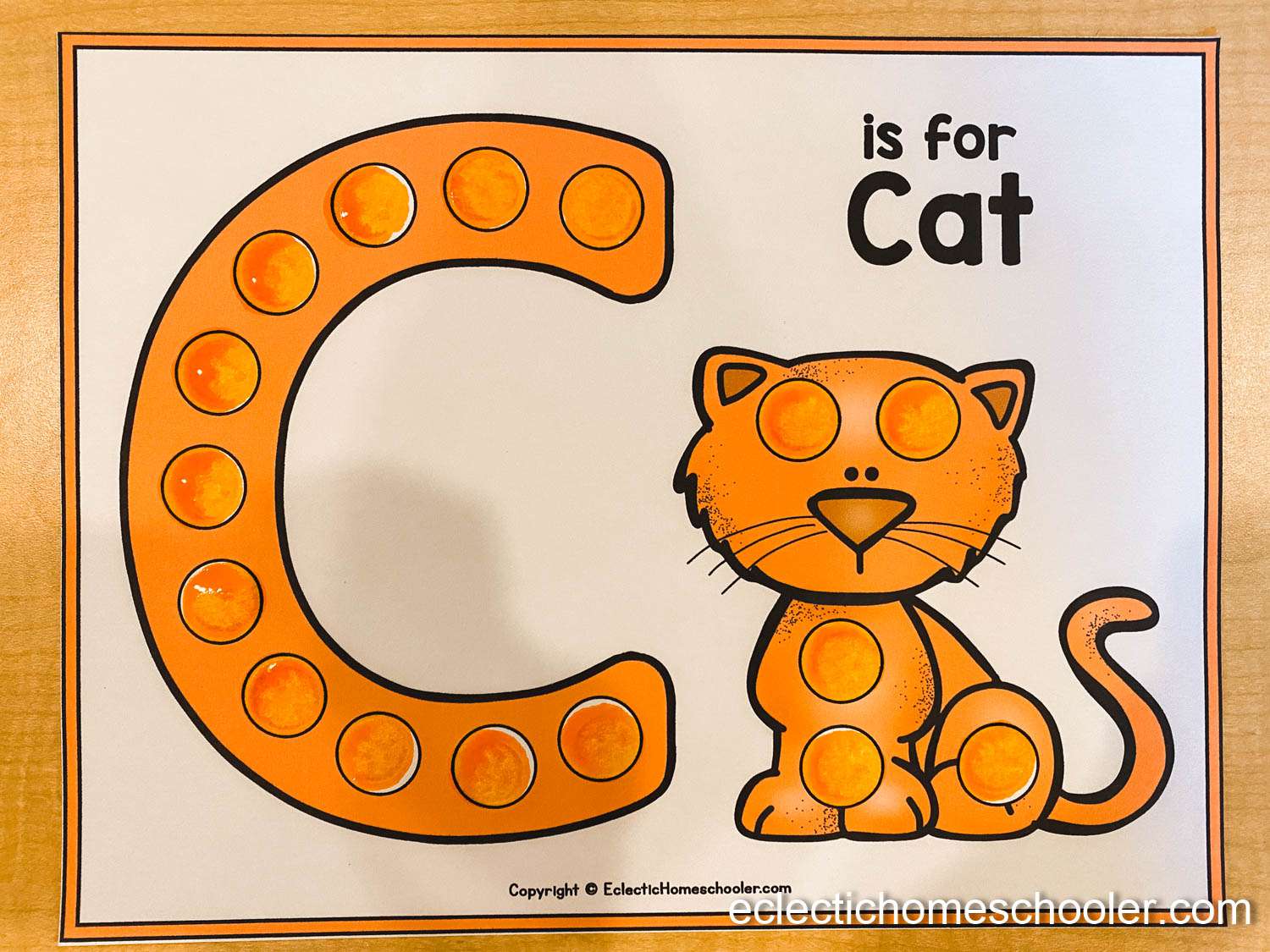 Letter C Do a Dot Printable With Dot Markers