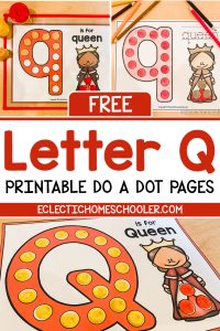 Free Letter Q Printable Do a Dot Pages